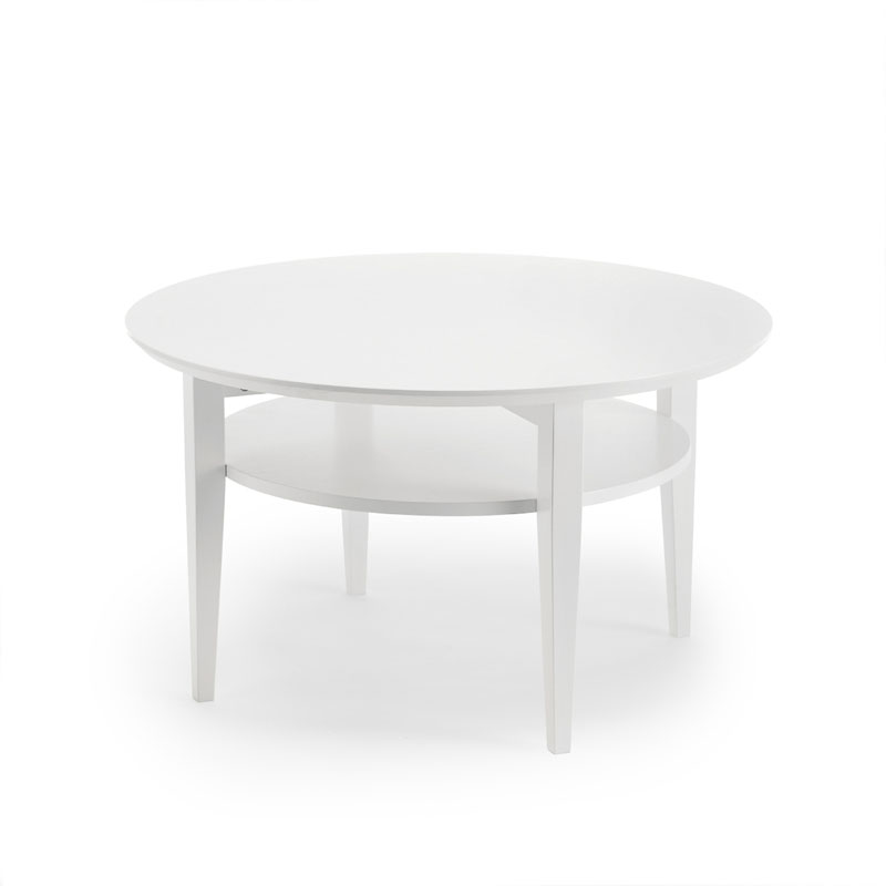 TANGO soffbord Ø 90 vitbets